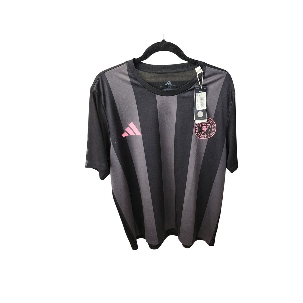 NWT Lionel Messi Jersey Men's Inter Miami CF Black Pink 2024 Adidas MLS, Large - Picture 2 of 8